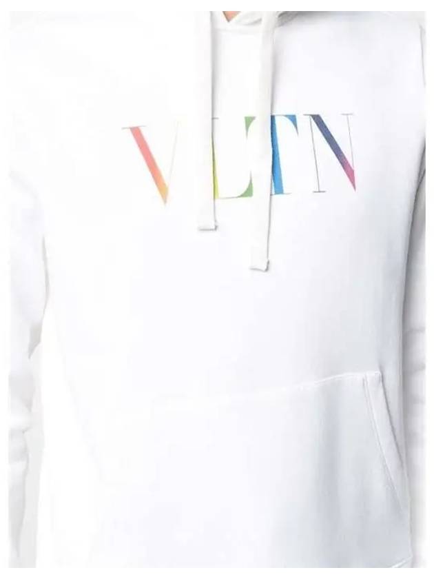 Rainbow Logo Hoodie White - VALENTINO - BALAAN 7