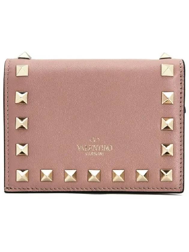 Garavani Rockstud Half Wallet QW1P0P39BOL P45 - VALENTINO - BALAAN 1