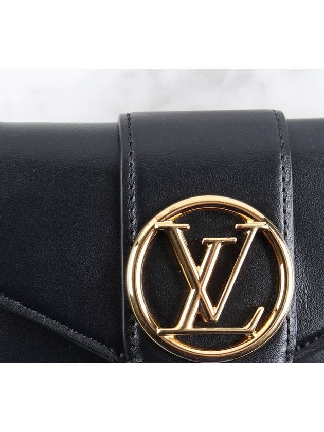 Pont Neuf Compact Wallet Black - LOUIS VUITTON - BALAAN 9