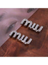 logo crystal earrings - MIU MIU - BALAAN 5