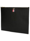 Medium Document Holder Clutch Bag Black - THOM BROWNE - BALAAN 6