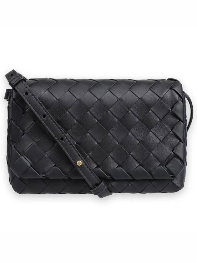 Intrecciato Mini Cross Bag Black - BOTTEGA VENETA - BALAAN 2