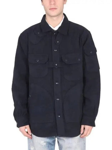 Explorer Shirt Jacket Dk Navy Polyester Fake Melton 22F1D037 LN171 DZ070 - ENGINEERED GARMENTS - BALAAN 1