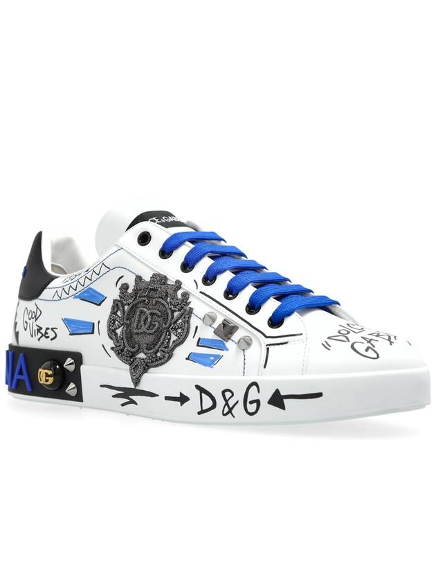 Dolce & Gabbana Sneakers Portofino, Men's, White - DOLCE&GABBANA - BALAAN 4