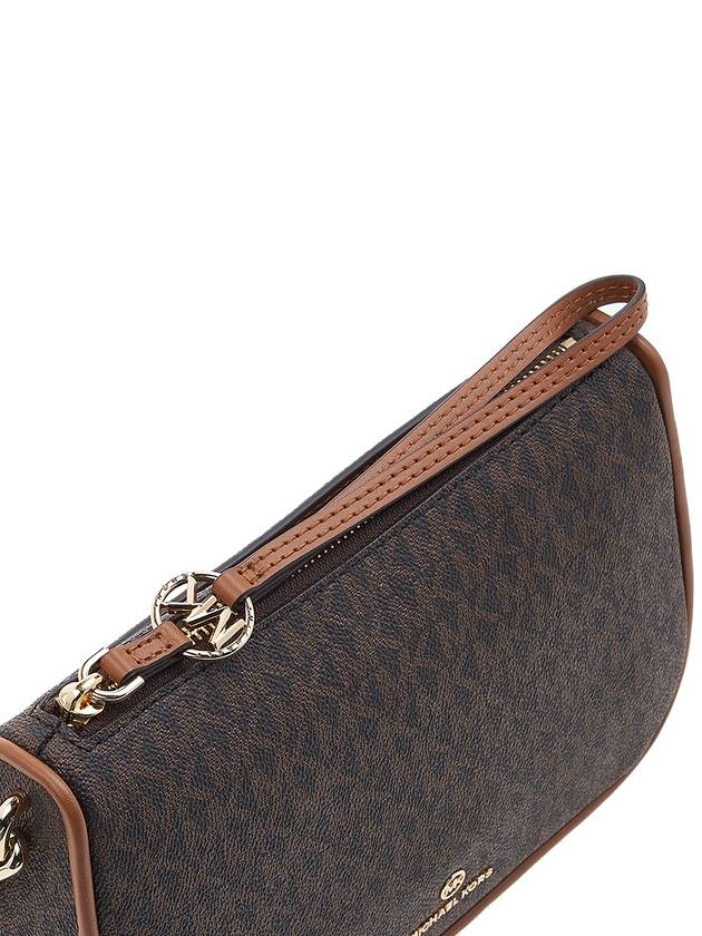 Women's Jet Set Monogram Print Shoulder Bag Brown - MICHAEL KORS - BALAAN 10