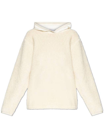 Fleece Teddy Hooded Top White - MONCLER - BALAAN 2