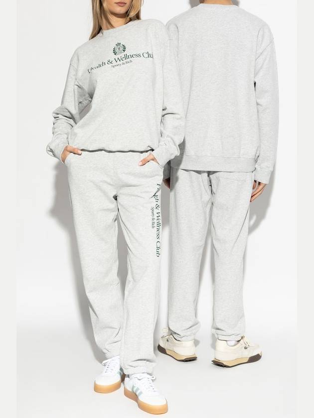 Sporty & Rich Sweatpants From The H&W Crest - Heather Collection, Unisex, Grey - SPORTY & RICH - BALAAN 2