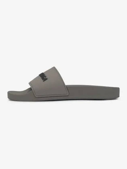 Logo Embossed Rubber Slippers Grey - BALENCIAGA - BALAAN 2