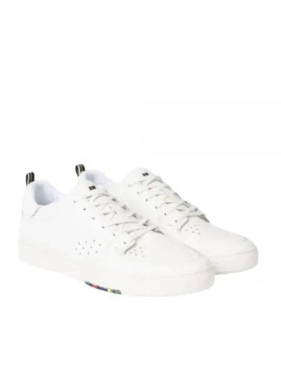 Cosmo Leather Low Top Sneakers White - PAUL SMITH - BALAAN 2