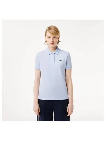 Women s 2 button regular fit polo t shirt light lavender - LACOSTE - BALAAN 1