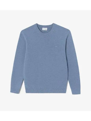 Men s Basic Crew Neck Pullover Sky Blue - LACOSTE - BALAAN 1