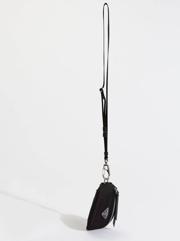 Nylon Strap Mini Pouch Bag Black - PRADA - BALAAN.