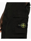 Light Stretch Cotton Bermuda Shorts Black - STONE ISLAND - BALAAN 6