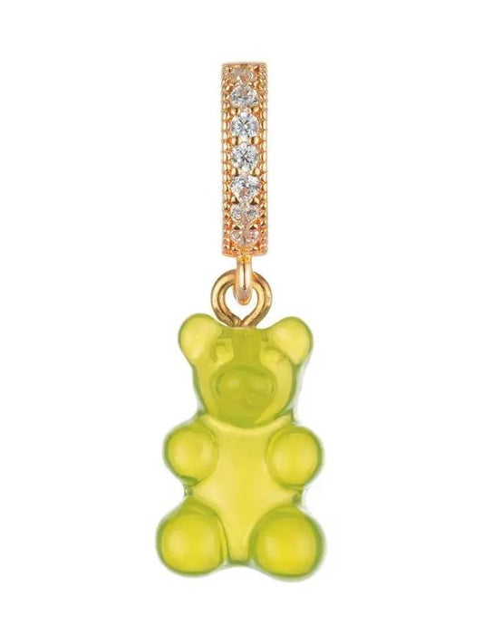 22FW Bear Cubic Pendant Lime NOSTALGIABEAR PAVE LIME - CRYSTAL HAZE - BALAAN 2