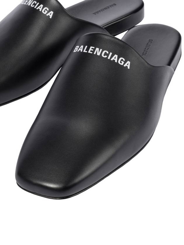 Men's Cozy Logo Bloafers Black - BALENCIAGA - BALAAN.