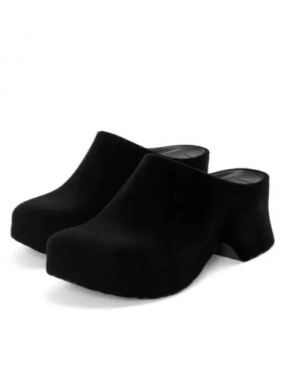 Terra Foam Clog Flocked Rubber Slip-Ons Black - LOEWE - BALAAN 2