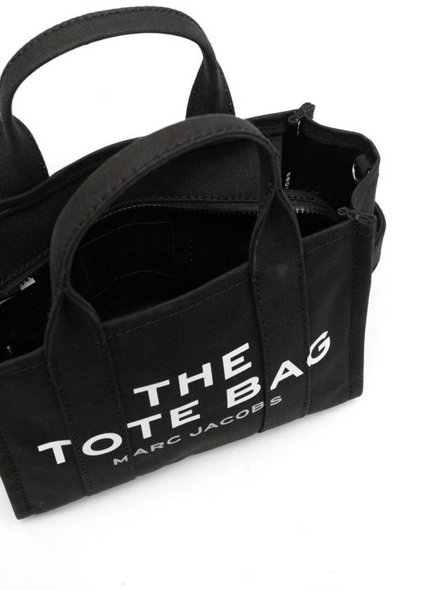 Logo Small Canvas Tote Bag Black - MARC JACOBS - BALAAN 4