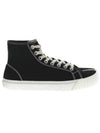 Tabi Cotton High Top Sneakers Black - MAISON MARGIELA - BALAAN 2