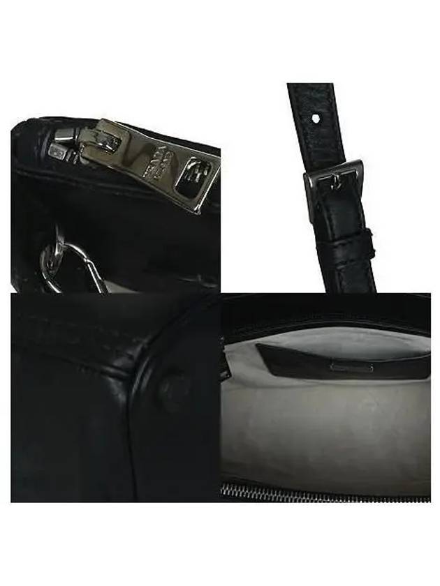 BN2274 Black City Calf Leather Tote Bag Shoulder Strap 2WAY - PRADA - BALAAN 5