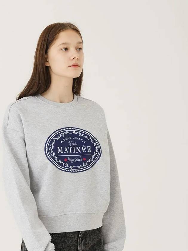 Matinee Classic Label Sweatshirt Melange Grey - LE SOLEIL MATINEE - BALAAN 3