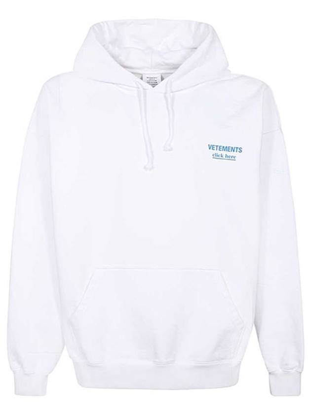 Embroidery Logo Hoodie White - VETEMENTS - BALAAN 2