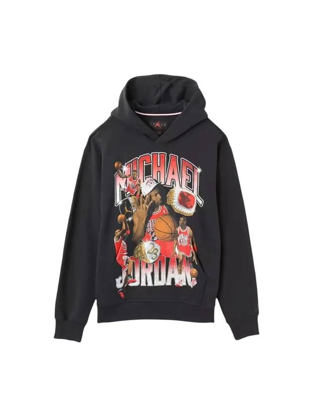 Jordan Flight Fleece Graphic Hoodie Off Noir - NIKE - BALAAN 1