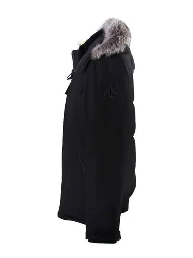 Lingan Hooded Padded Frost Fox Fur Black - MOOSE KNUCKLES - BALAAN 3