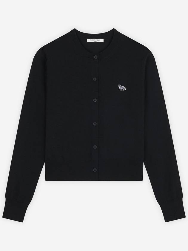 Baby Fox Patch Regular Cardigan Black - MAISON KITSUNE - BALAAN 2