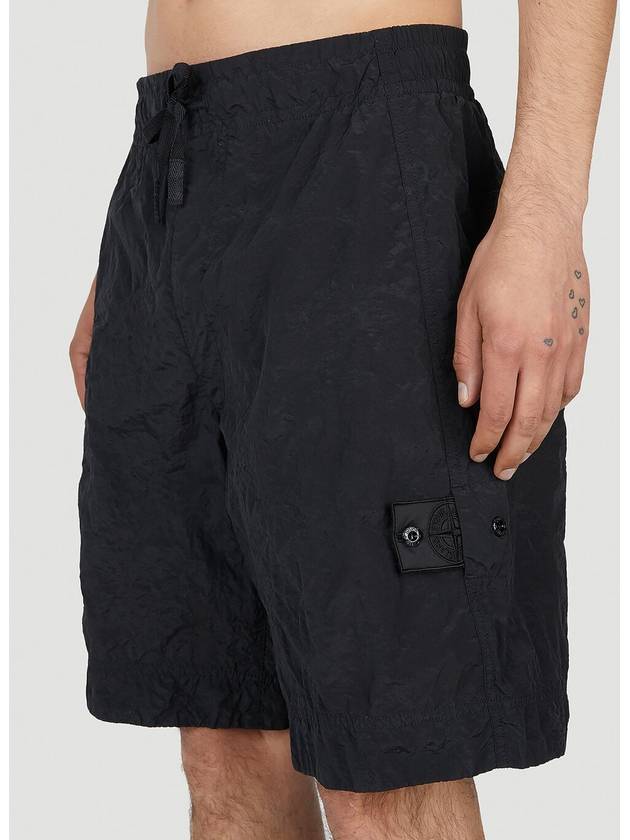 Shadow Project Hidden Badge Swim Shorts Black - STONE ISLAND - BALAAN 6