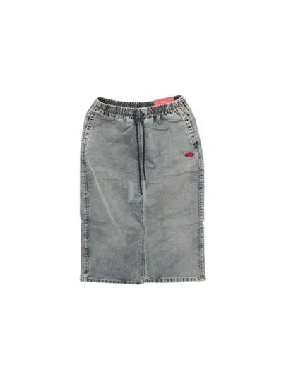 De-Oren-Jogg Denim H-Line Skirt Grey - DIESEL - BALAAN 2