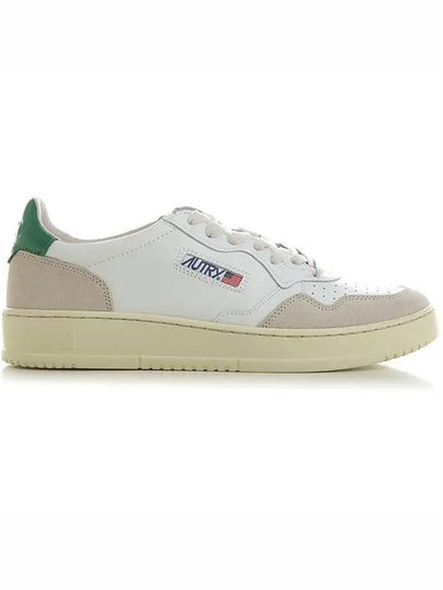 Men's Medalist Leather Low Top Sneakers Green Tab - AUTRY - BALAAN 2