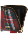 tartan red patchwork Wallet - COMME DES GARCONS - BALAAN 5