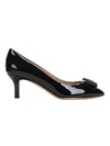 Salvatore Erice 55 Pumps Heel Black - SALVATORE FERRAGAMO - BALAAN.