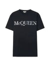 Spray Foil Print Short Sleeve T-Shirt Black - ALEXANDER MCQUEEN - BALAAN 2