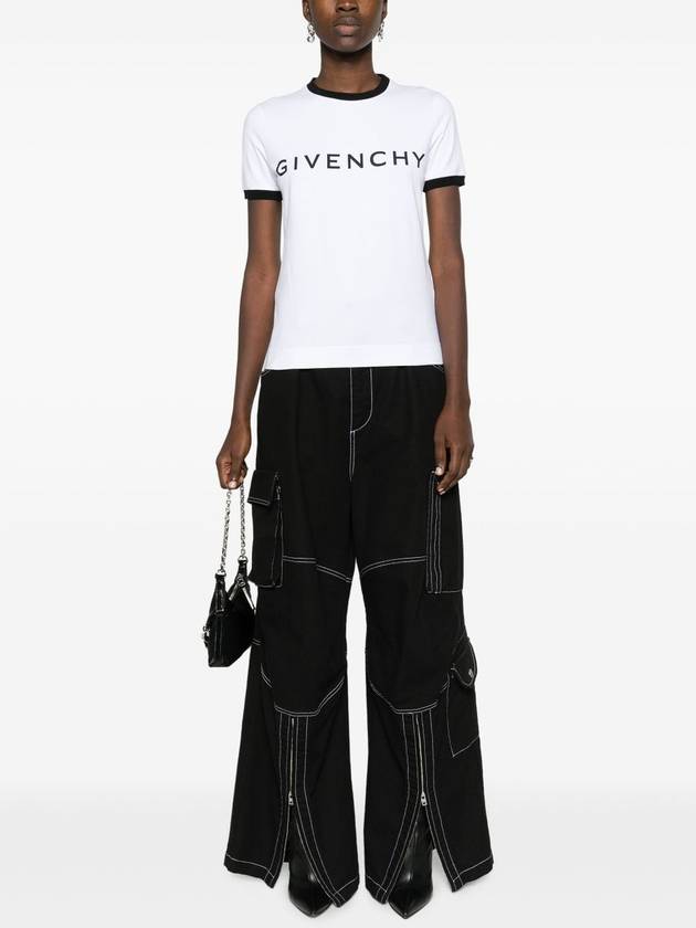 Archetype Slim Fit Cotton Short Sleeve T-Shirt White - GIVENCHY - BALAAN 3