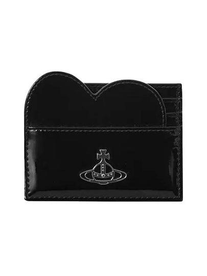 Logo Plaque Heart Card Wallet Black - VIVIENNE WESTWOOD - BALAAN 2