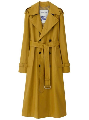 Gabardine Long Trench Coat Yellow - BURBERRY - BALAAN 1