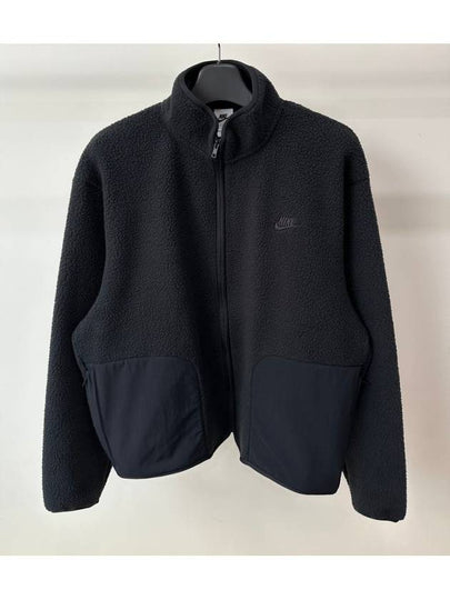 Club Fleece Winterized Zip-Up Jacket Iron Black - NIKE - BALAAN 2