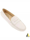 Women's Gommino Leather Driving Shoes White - TOD'S - BALAAN 2