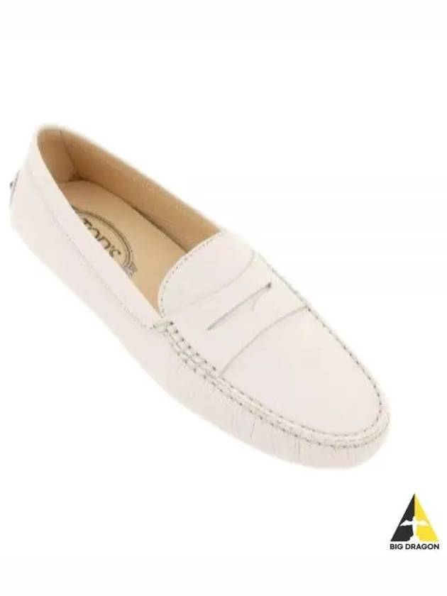 Women's Gommino Leather Driving Shoes White - TOD'S - BALAAN 2