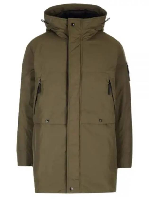 Wappen Patch Twill Down Parka Khaki - STONE ISLAND - BALAAN 2