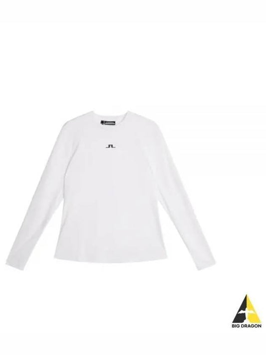 Golf Logo Print Ada Long Sleeve T-Shirt White - J.LINDEBERG - BALAAN 2