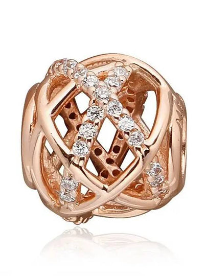 Sparkling Polished Bracelet Charm Rose Gold - PANDORA - BALAAN 2