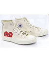 Men's Comme des Garçons Converse Chuck Taylor High Top Beige - COMME DES GARCONS PLAY - BALAAN 5