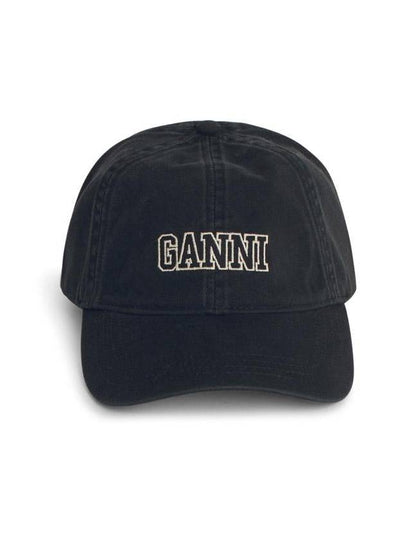 Logo Ball Cap Black - GANNI - BALAAN 2