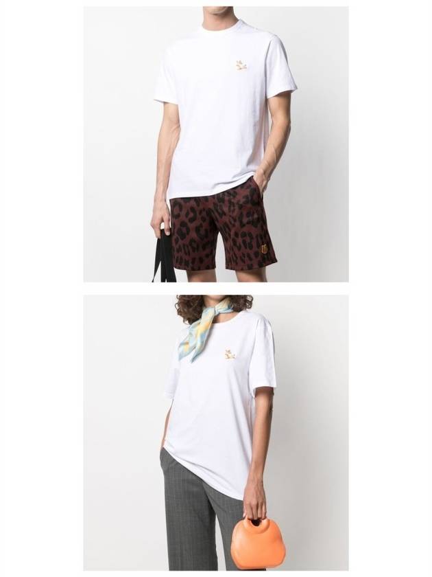 Chillax Fox Patch Classic Short Sleeve T-Shirt White - MAISON KITSUNE - BALAAN 5