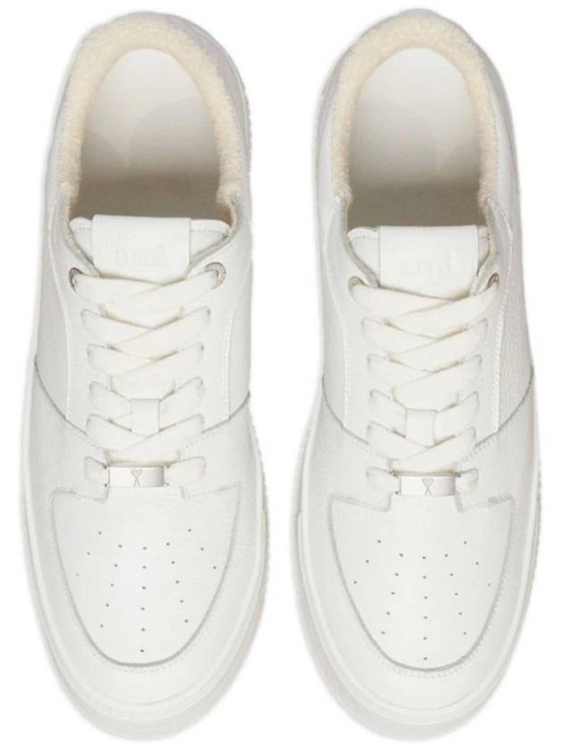 New Lace-Up Arcade Low-Top Sneakers White - AMI - BALAAN 5