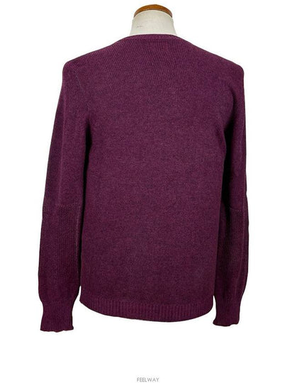 CP Company 511859E4 V0011 Ranaul Vintage Double Weave Burgundy V Neck Knit - CP COMPANY - BALAAN 2