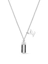 Men's Monogram Eclipse Charms Necklace Silver - LOUIS VUITTON - BALAAN 2