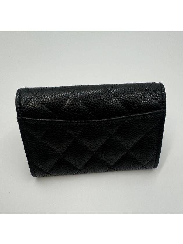 Classic Grained Calfskin Card Wallet Black - CHANEL - BALAAN 6